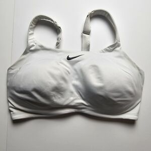 NIKE Sports Bra Womens 40E Plus Size White Multiway High-Impact Athletic Workout